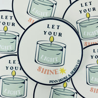 Let Your Light Shine Sticker